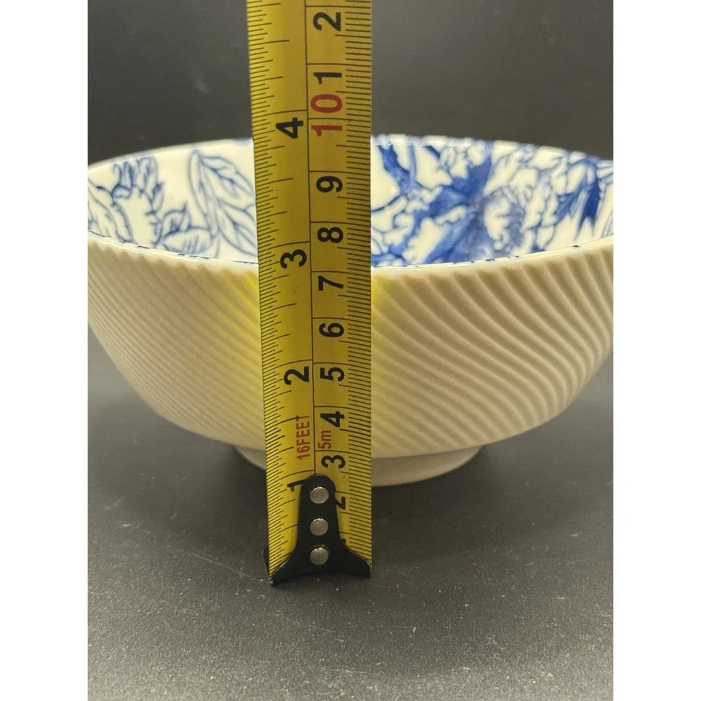 Cordon Bleu BIA Blue Floral Botanical Porcelain Bowl